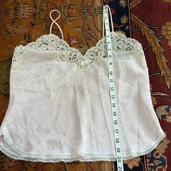 VTG Christian Dior Lingerie Set ILGWU lace patterned baby pink old Hollywood - Picture 11 of 13